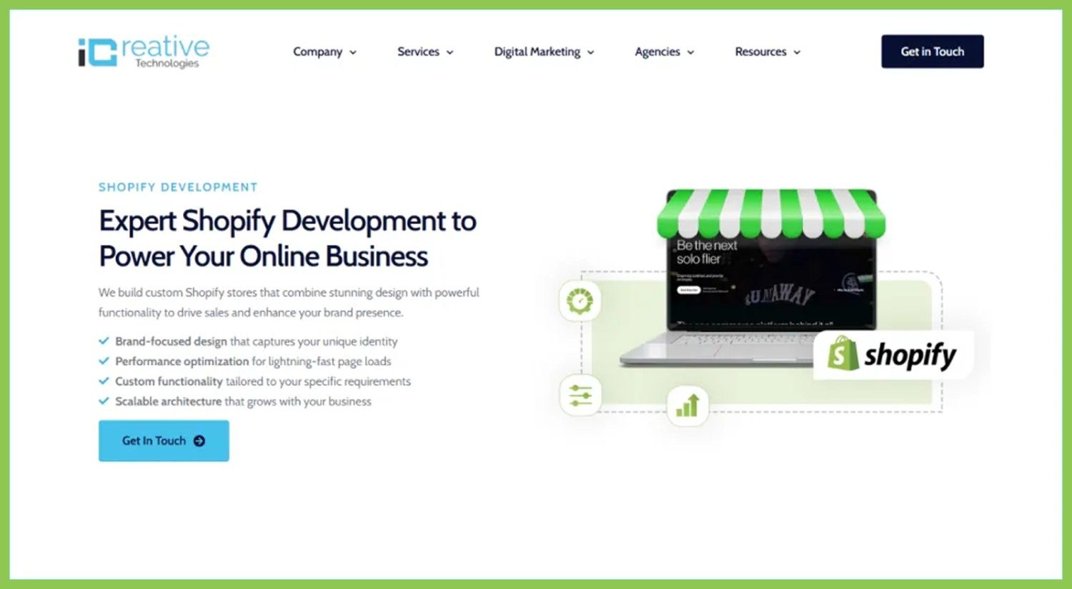 1) iCreative Technologies - Trusted Top Shopify Development Agency & Shopify Plus Company in UK 2026