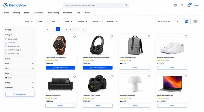 Switch Grid/List View in Product Listing Page Shopware 6 Extension