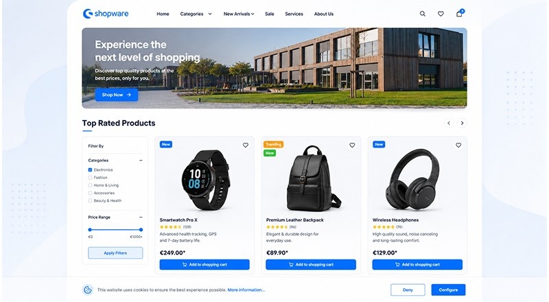 Top Rated Product Slider Shopware 6 Plugin