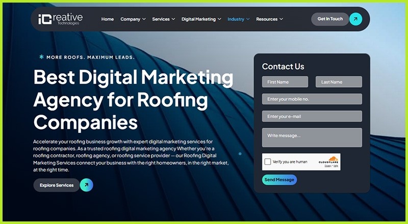 iCreative Technologies - Best Roofing Digital Marketing Agency in USA