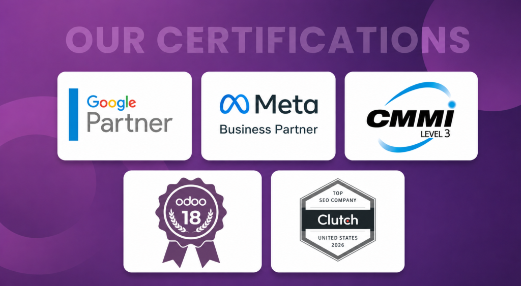 Odoo SEO Services Certifications
