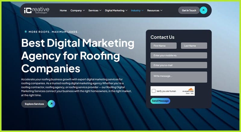 iCreative Technologies - USA’s Top Roofing Digital Marketing Company