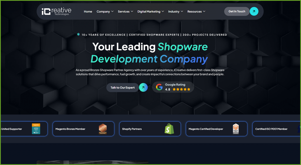 iCreative Technologies - over all best shopware partner for B2B B2C and enterprise in germany koln