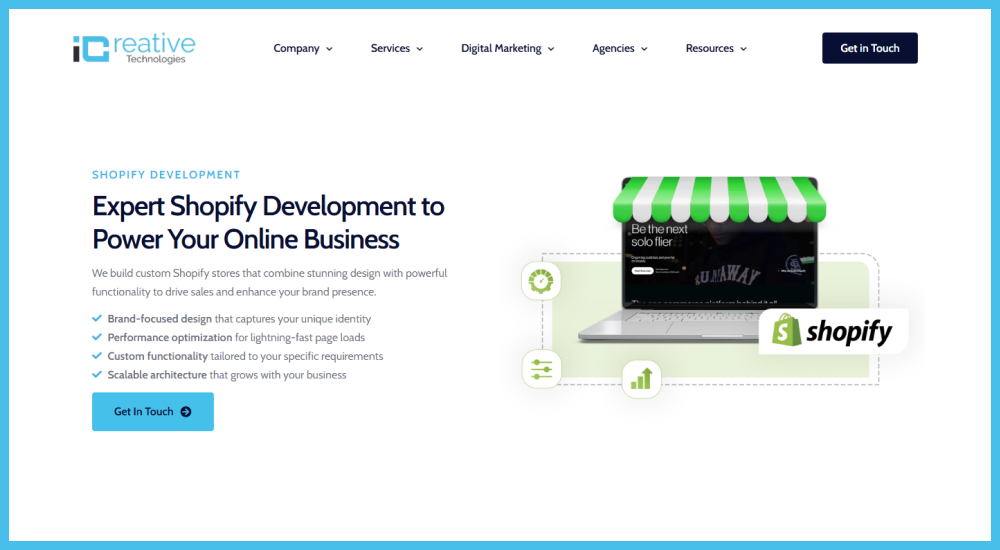 iCreative Technologies – Best Shopify Development Company in India