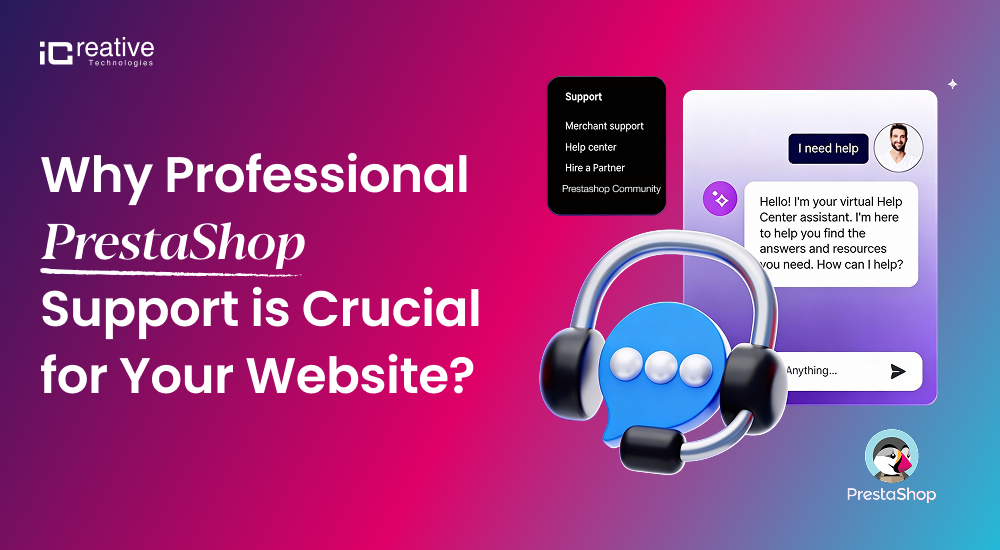 Professional PrestaShop Support Services By iCreative Technologies